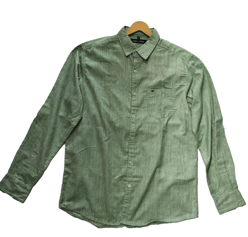 Men Full Sleeve Casual Shirt Green