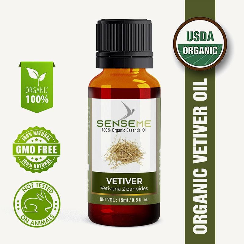 SENSEME Vetiver Organic Oil 15 Ml