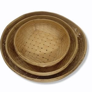 Madurai Bamboo Craft L1 Tray 3In One Set 3 In Set