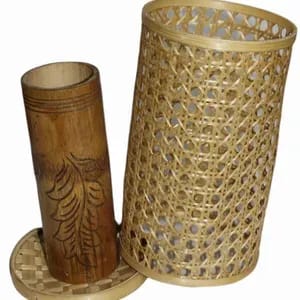 Madurai Bamboo Craft Stand Lamp New Model