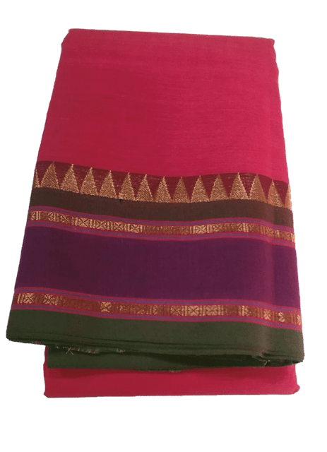 Violet chettinad cotton saree – YoshnasByEla