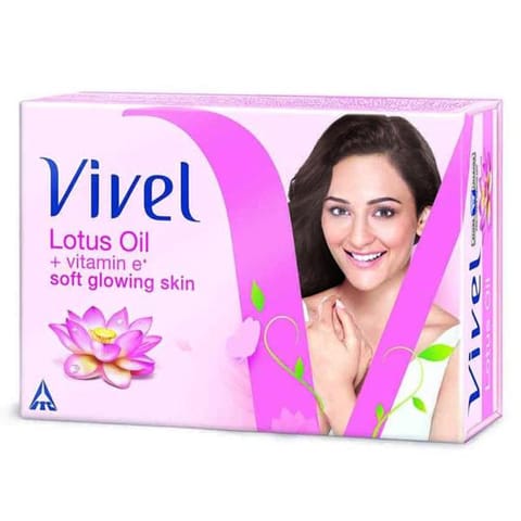 Vivel Lotus Oil Bathing Bar, 100g (Pack of 4)