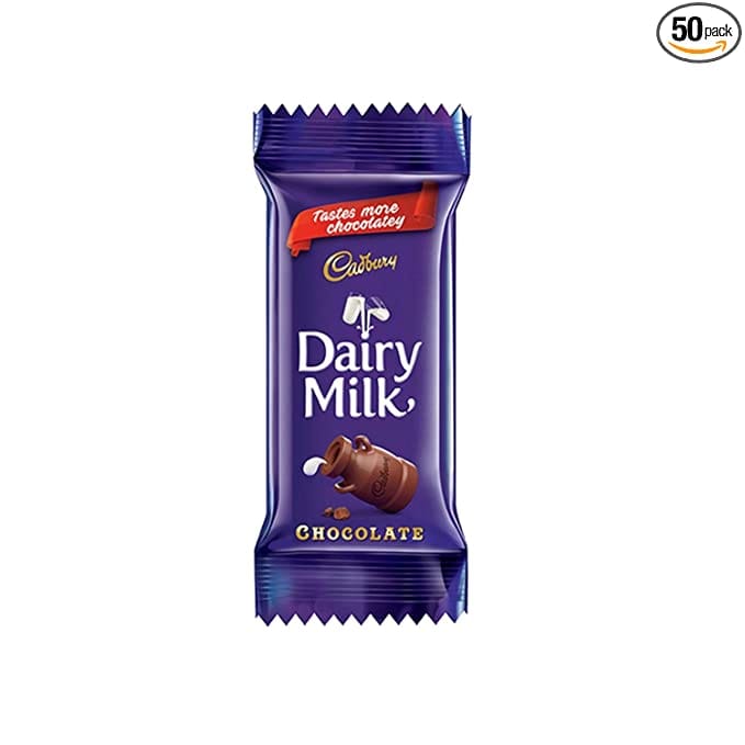 Cadbury Dairy Milk Chocolate Pack of 50 (13.2g each)