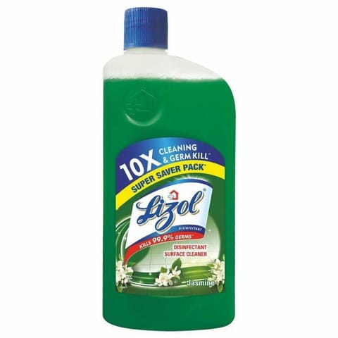 Lizol Jasmine, Disinfectant Surface & Floor Cleaner Liquid Suitable for All Floor Cleaner Mops Kills 99.9% Germs -  975 Ml