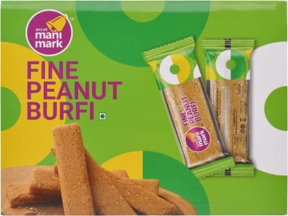 manimark Fine Peanut Burfi Tray 15 pieces