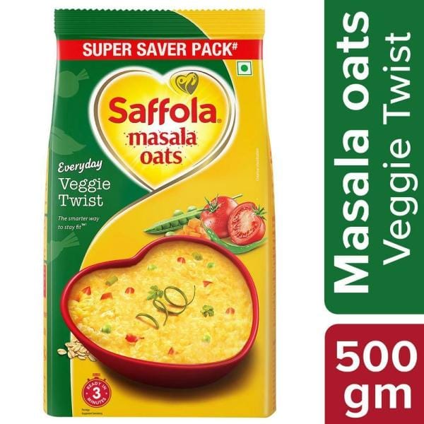 Saffola Masala Oats Veggie Twist 500G