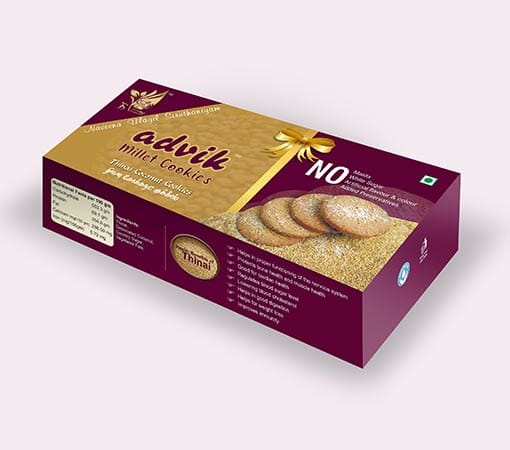 Advik Thinai Coconut Cookies (120Gm)