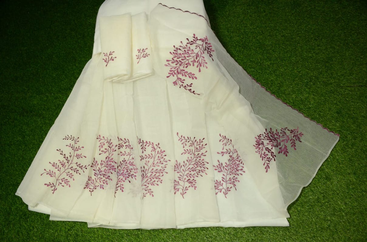 Fancy Kota Saree in Embroidery Work