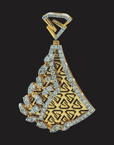 Diamond Women Pendant In 18Kt Yellow Gold with Diamonds (6.171 Gm)