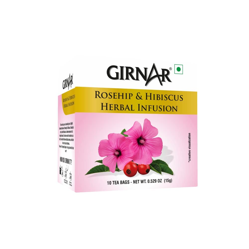 Girnar Rosehip & Hibiscus Infusion (10 Teabags)