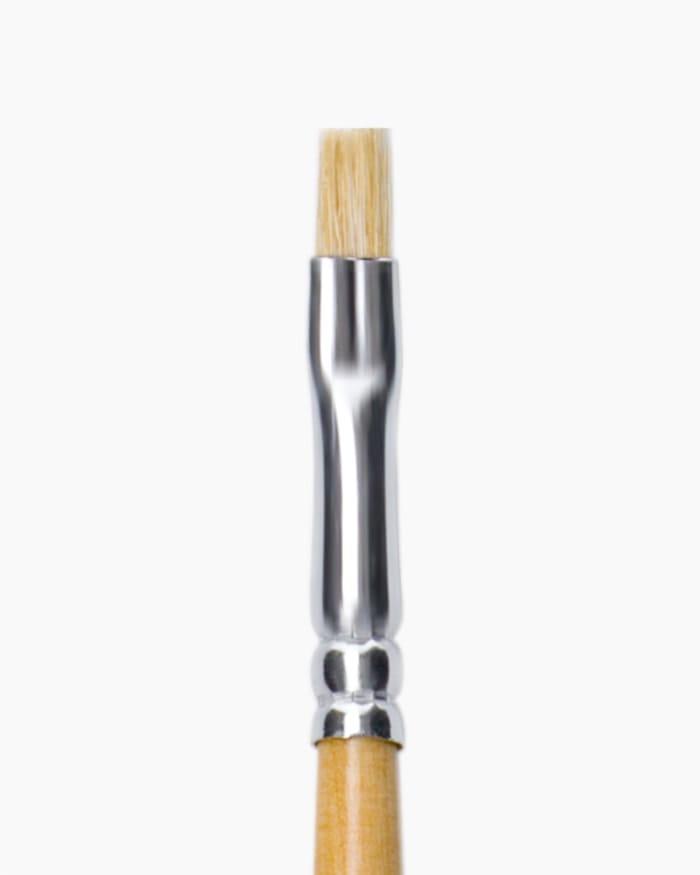 Camlin White Bristle Brush
Individual brush, Flat - Series 56