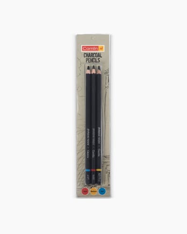 Buy Camlin Charcoal Pencils Assorted pack of 3 grades Online in India