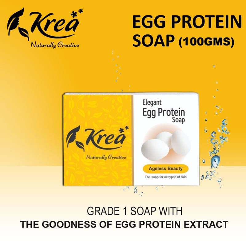 Krea Elegant Egg Protein Soap 100G  (Pack of 2)