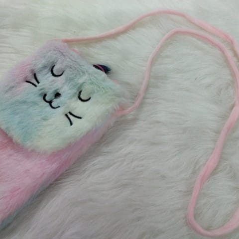 Fluffy Pink Unicorn Petite Purse