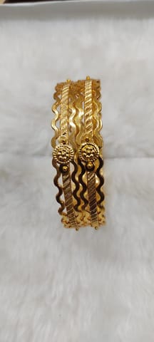 Alloy Gold-plated Bangle Set