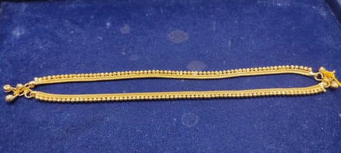 Gold Plated & Brass Stylish Anklets Kolusu