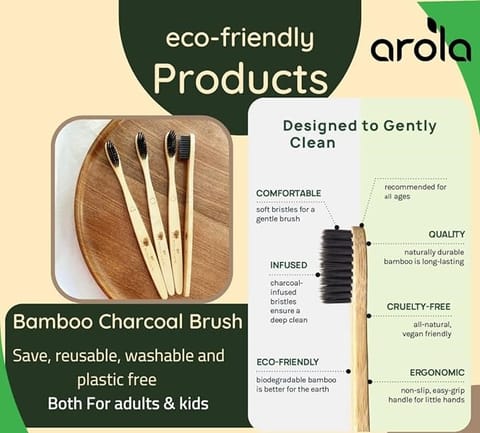 Madurai Bamboo Craft Bamboo Tooth Brush For Adult