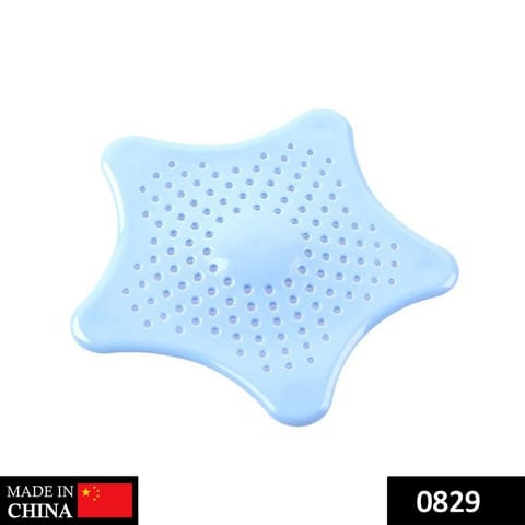 0829 Silicone Star Shaped Sink Filter Bathroom Hair Catcher