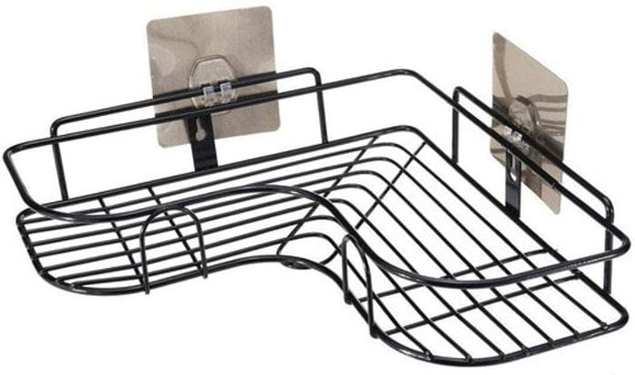 10051 Metal Triangle Corner Shelf Black