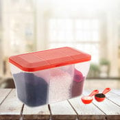 2625 Plastic Square Storage Organiser Container (750Ml Capacity)