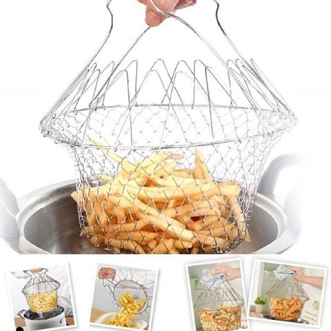 0139 Foldable Strainer Chef Basket