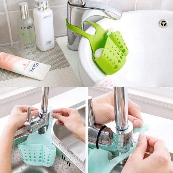 Faucet Caddy Soap Scrubber Holder