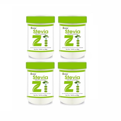Zindagi Stevia Sugar Free Powder | Stevia Natural Sugar Powder | Vegan Friendly | 200 gm | Pack of 4