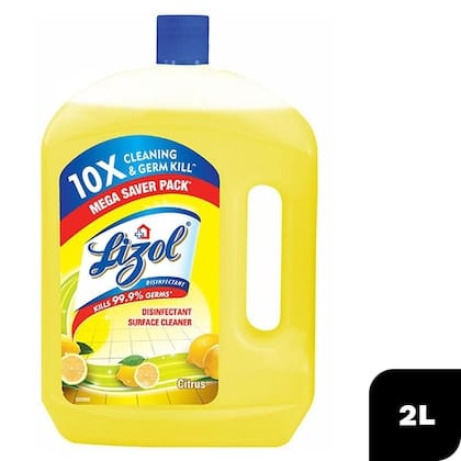 Lizol Citrus Disinfectant Surface Cleaner 2 Ltr