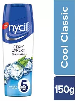 Nycil Cool Classic Prickly Heat Talcum Powder 150Gm