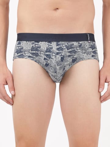 Jockey Men's Super Combed Cotton Printed Brief Nickle