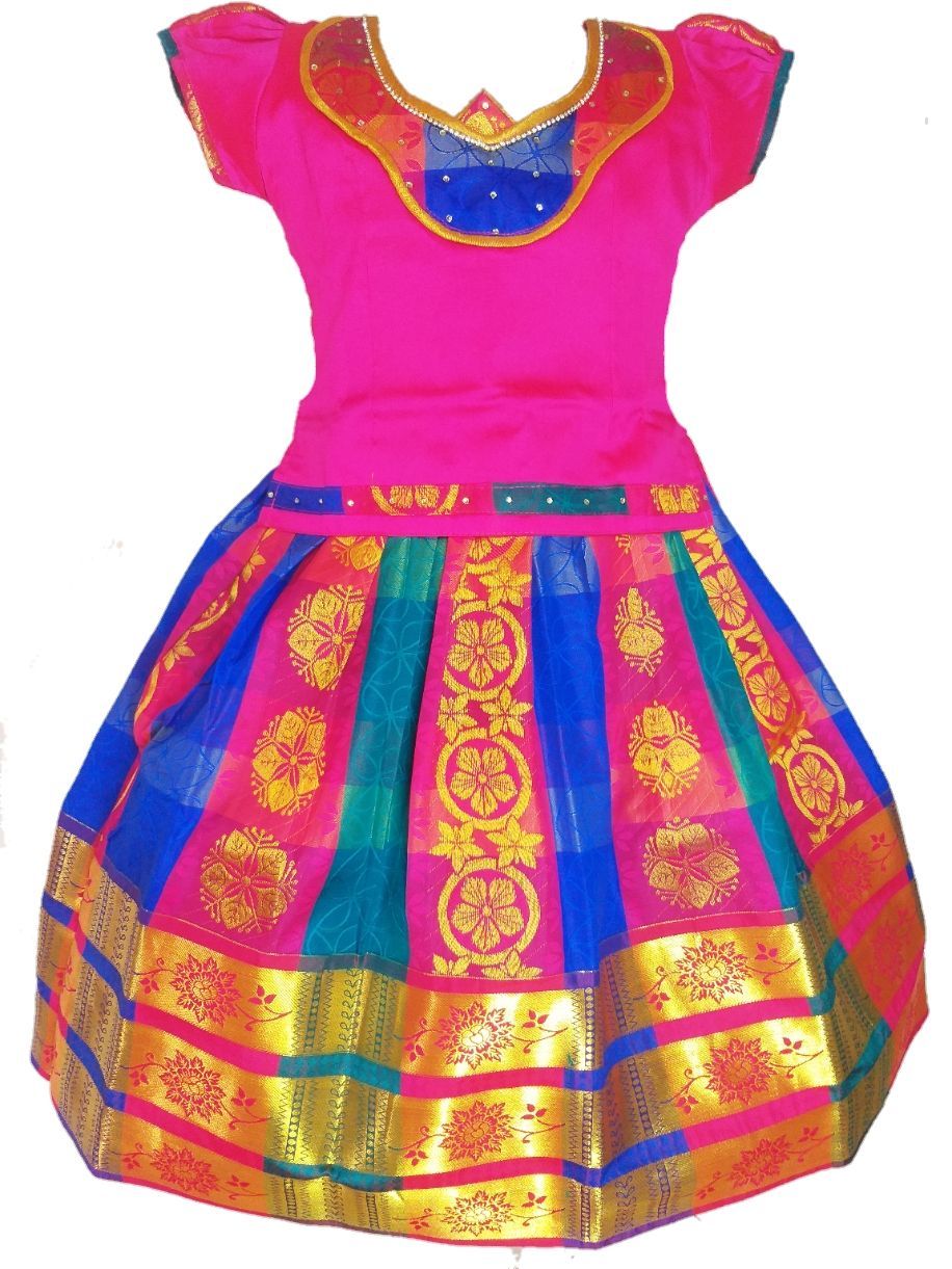 Girls Lehenga Choli / Pattu Pavadai VT Triplet