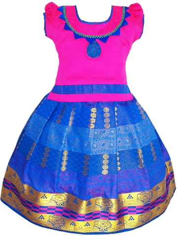 Girls Lehenga Choli / Pattu Pavadai DF Dew Drops