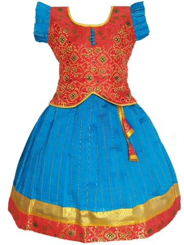 Girls Lehenga Choli / Pattu Pavadai SriCheck