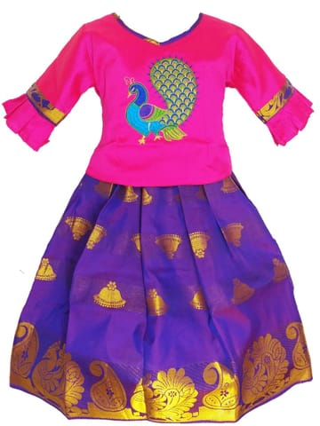 Girls Lehenga Choli / Pattu Pavadai Mayura