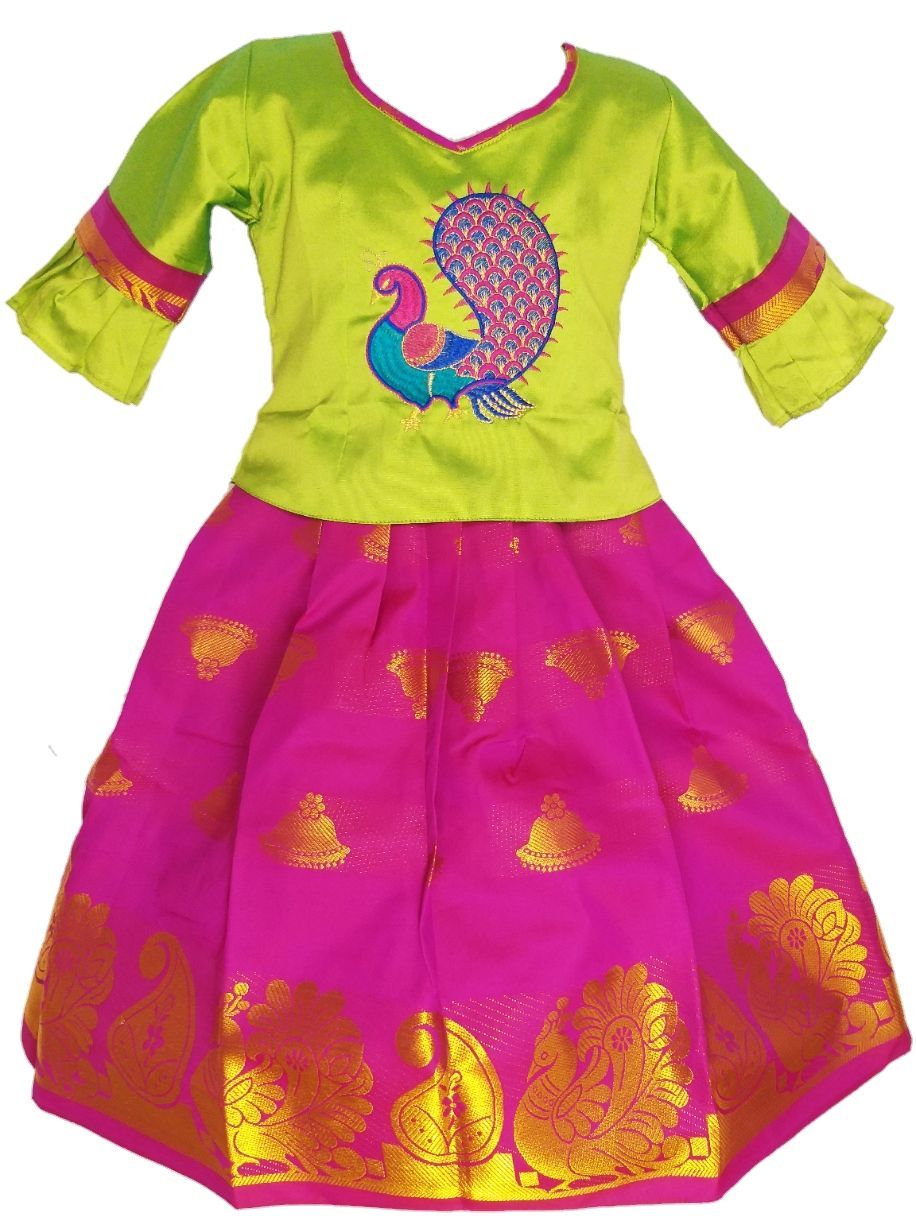 Girls Lehenga Choli / Pattu Pavadai Mayura