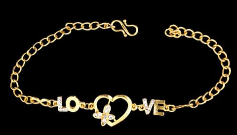 S L GOLD Micro Plated Love Bracelet D37