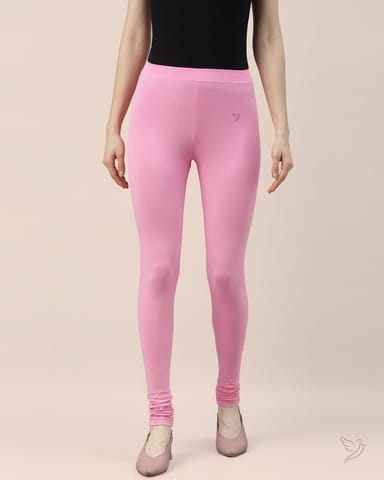 Women Cotton Churidar Legging - Cotton Candy