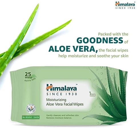 Himalaya Moisturising Aloe Vera Face wipes