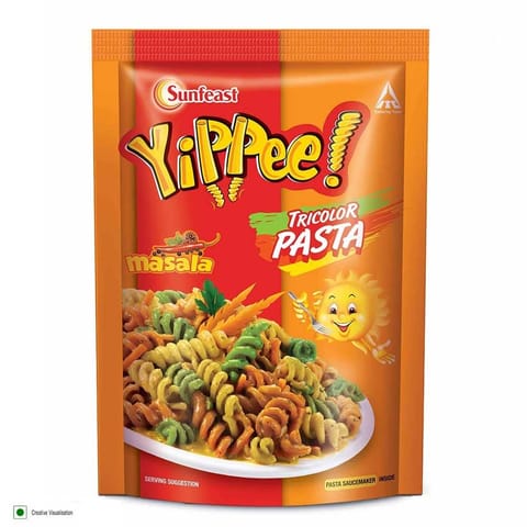 Sunfeast YiPPee! Tricolor Pasta Masala 65Gm