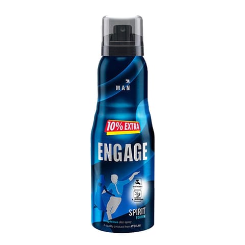 Engage Spirit For Him Deodorant For Men, Fresh & Energetic, Skin Friendly, 165Ml