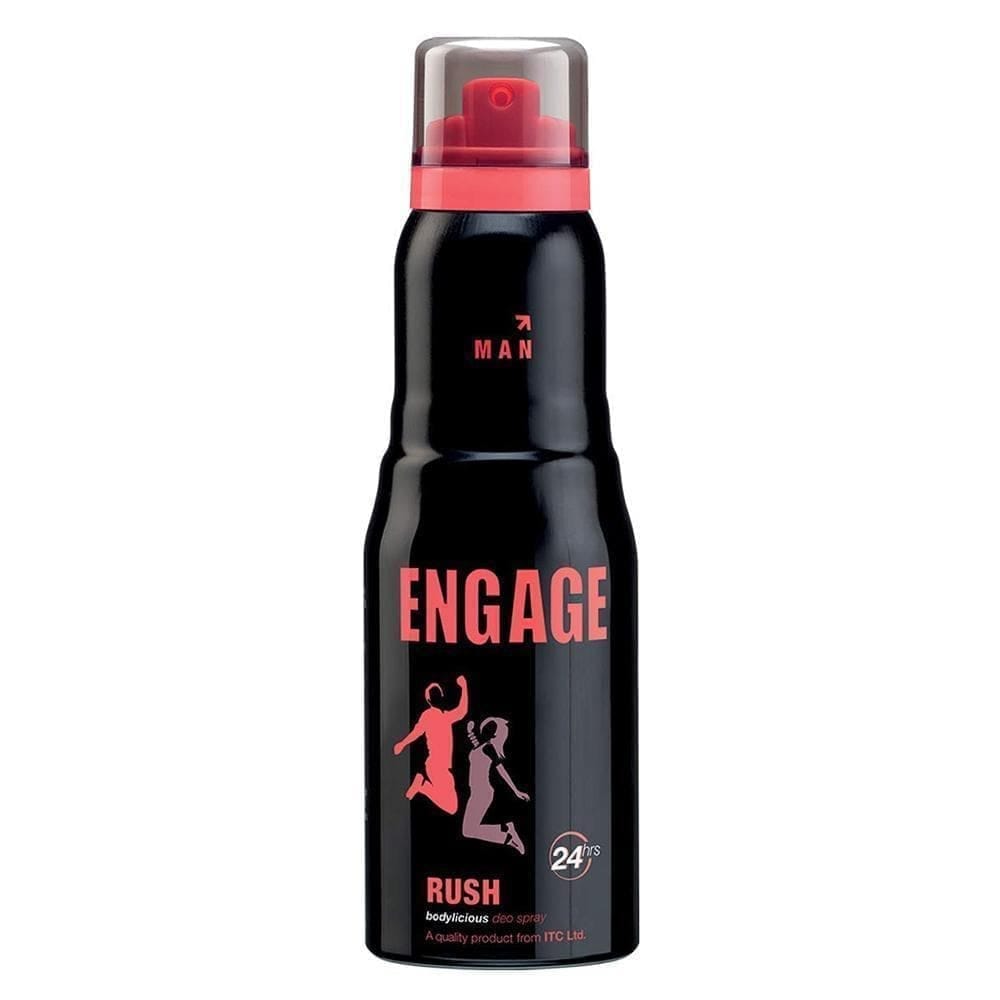 Engage Rush Deodorant For Men, 150 Ml, Fruity & Sweet , Skin Friendly