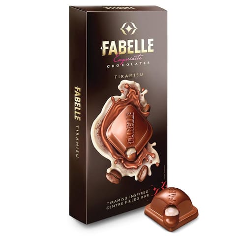 Fabelle - Tiramisu Centre Filled Bar, Pack of 2