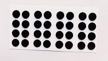 Eyetex Pallavi (P4Ab) P4A Black Bindis(Pack Of 10 Flaps)