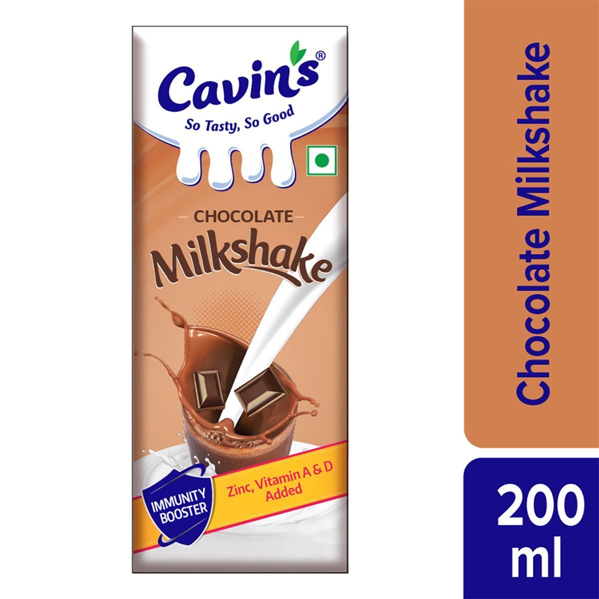 Cavins Chocolate Milkshake, 200 ml