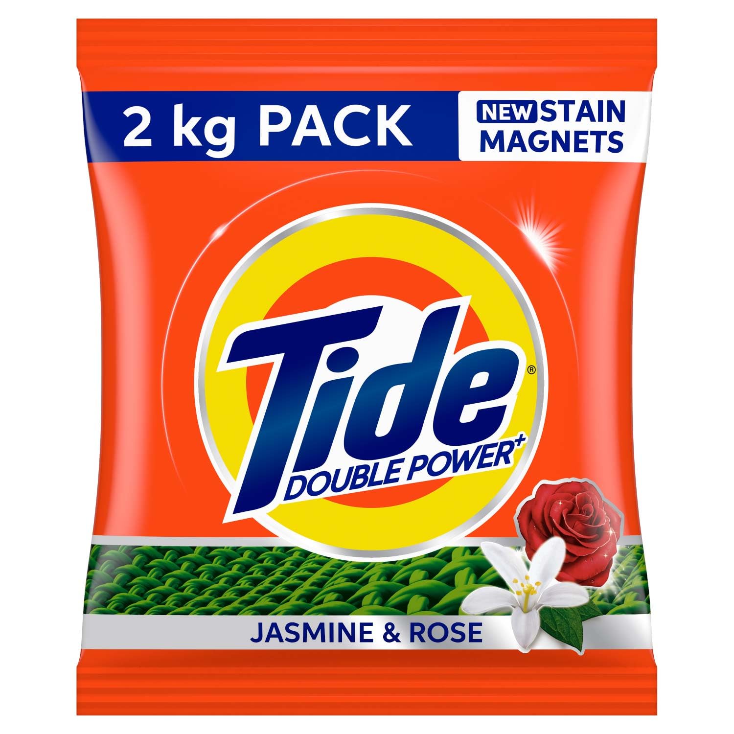 Tide Plus Double Power Detergent Washing Powder Jasmine & Rose 2kg