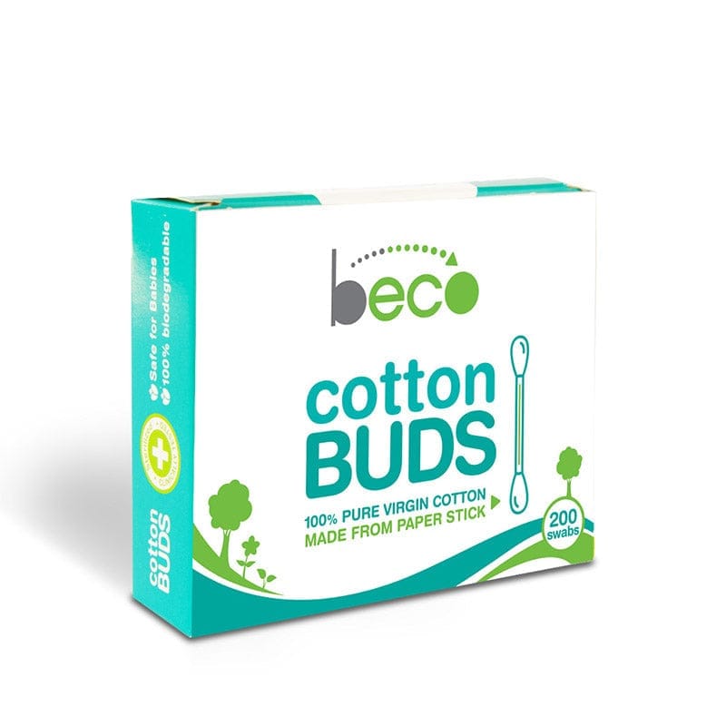 Beco Cotton Buds With Paper Stick - 200 Swabs (100 Sticks)