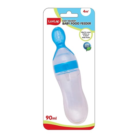 Feeding Squeezy Spoon 90Ml, Bpa Free,Blue