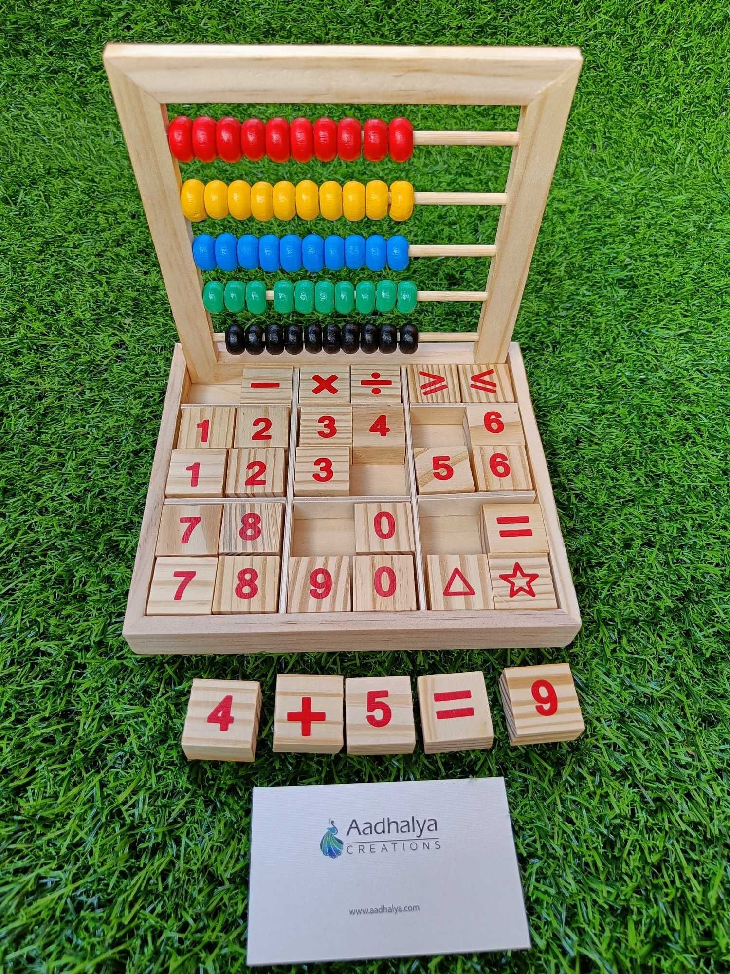 Wooden Abacus Study Blocks