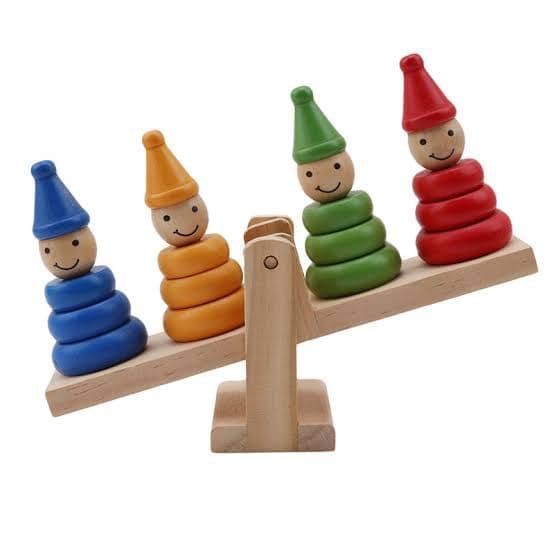 Wooden Balancing Clown