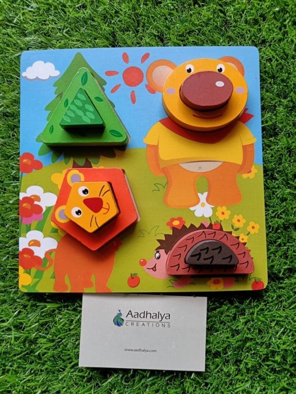 Wooden 3D Shape Sorter Forest Theme